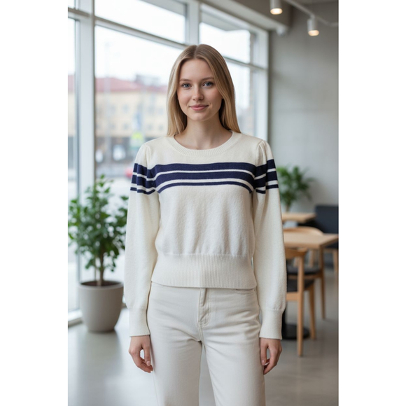 Soft Stylish "KNIT MIX" brand Sweater Teens Size Large (fits small) - Picture 1 of 8